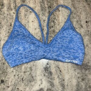 DFYNE Blue Patterned Sports Bra